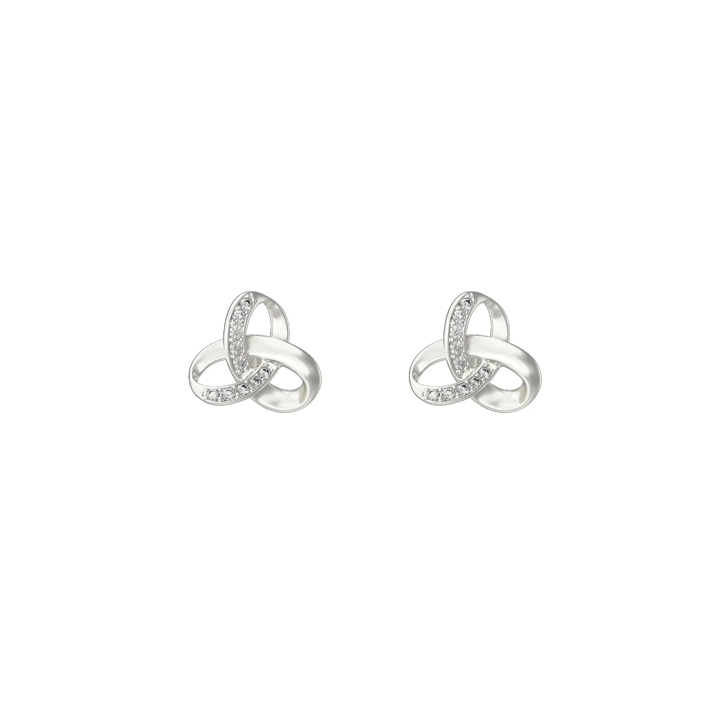 Trinity Knot Stud Earrings