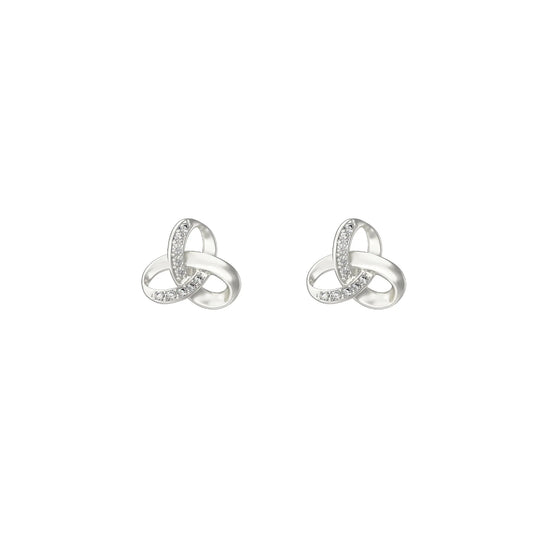 Trinity Knot Stud Earrings