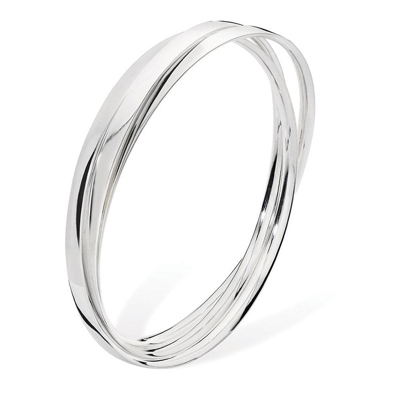 Triple Interlocked Bangle Set