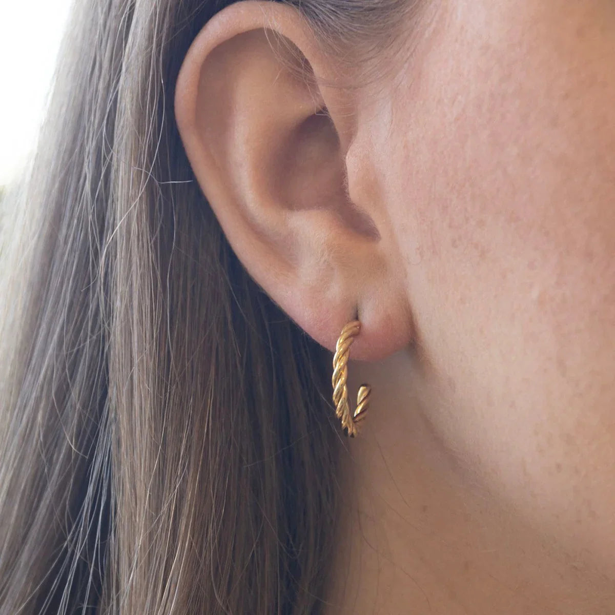 Twisted Hoop Earrings
