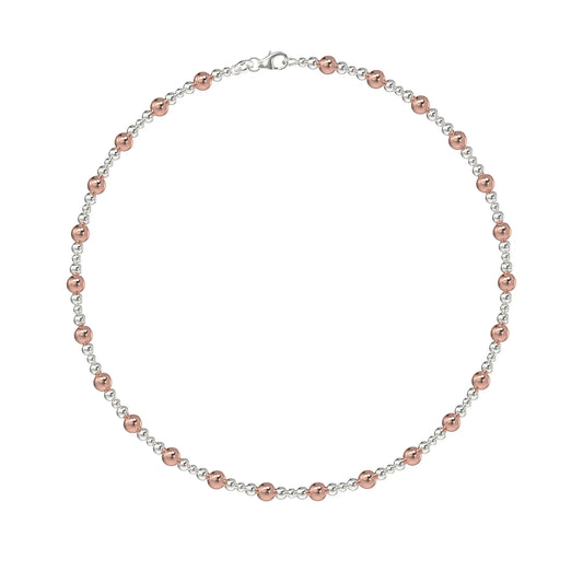 Two Tone Beaded Necklace