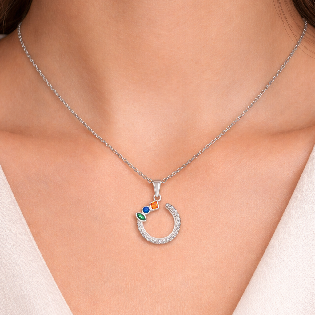 Willow Open Circle Pendant Necklace