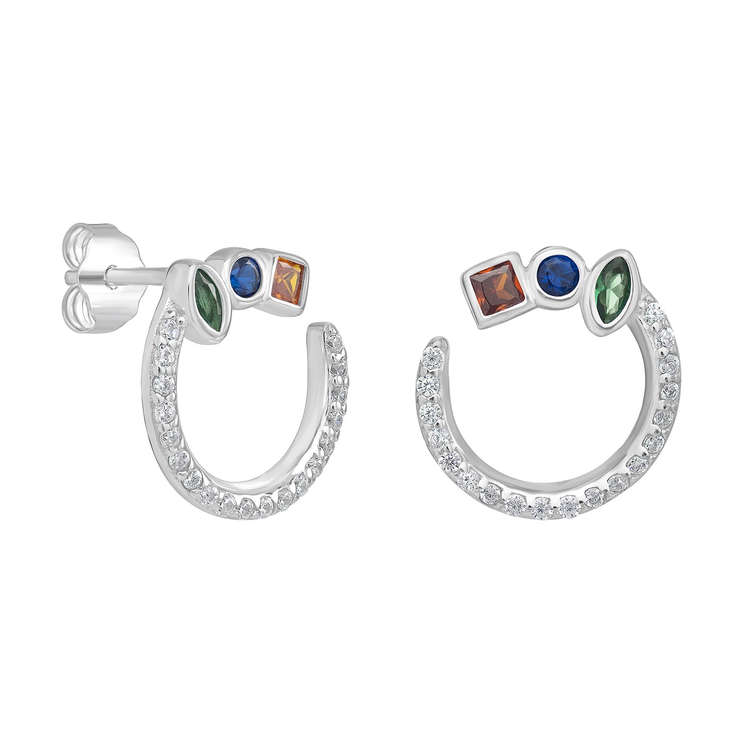 Willow Open Circle Stud Earrings