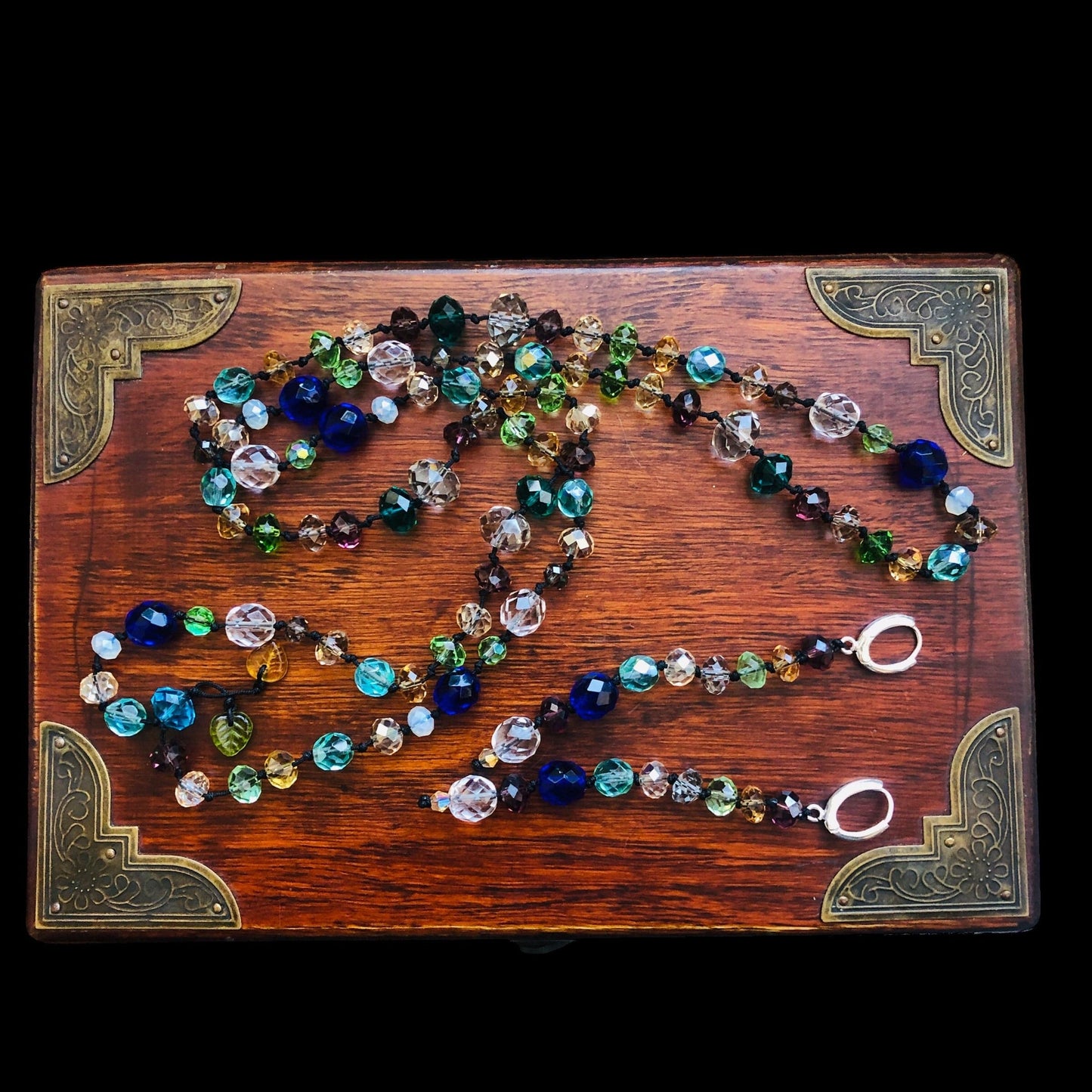 Colourful Crystals Beaded Earring