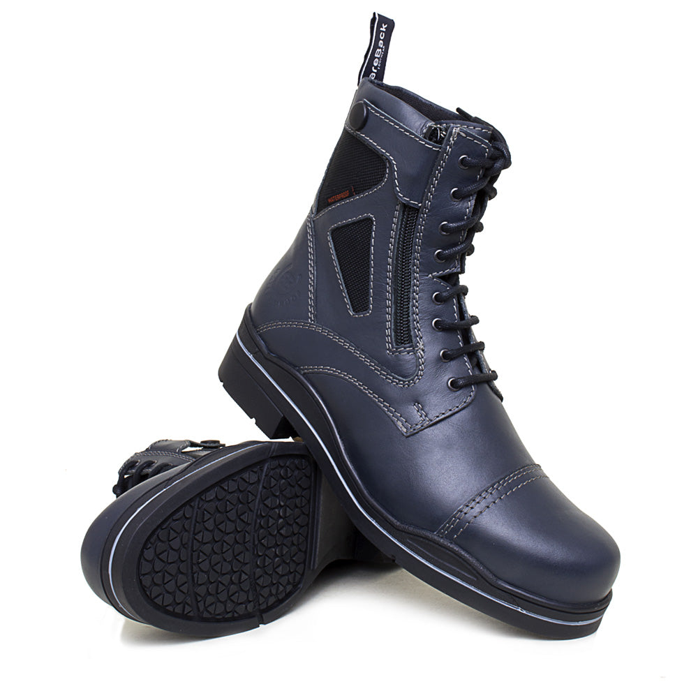 Kentucky Storm Waterproof Jodhpur Boots - Polished Navy