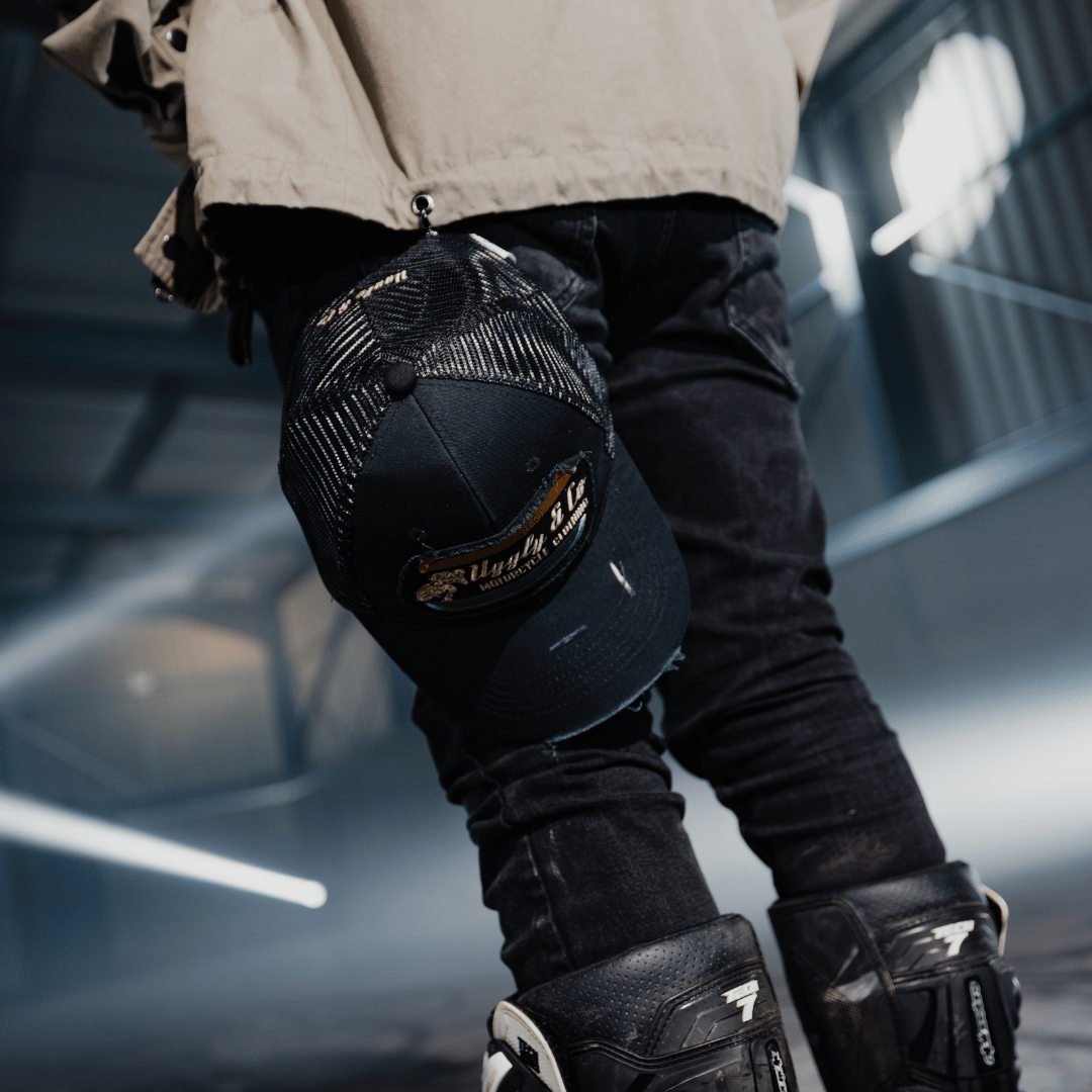 Black Flattrack Cap