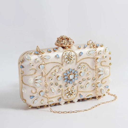 Polyester Geometric Square Evening Bags