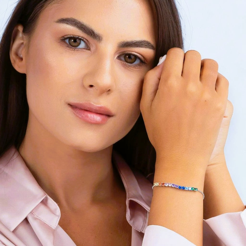 Rainbow Bolo Bracelet