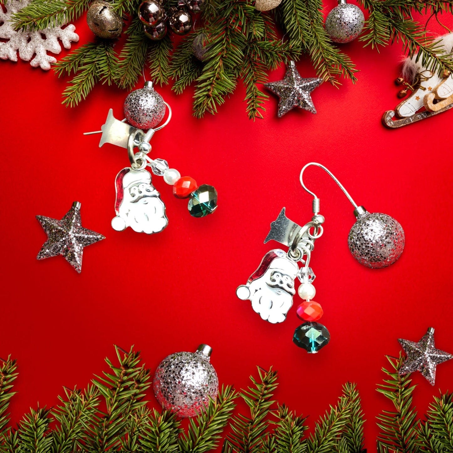 Santa Claus Dangle Earrings