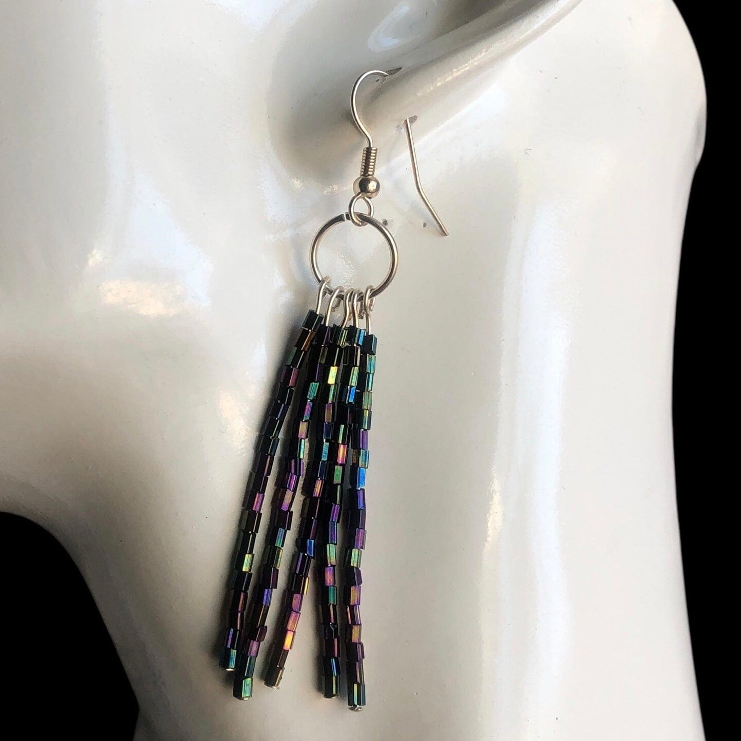Shimmering AB Crystal Beaded Earrings