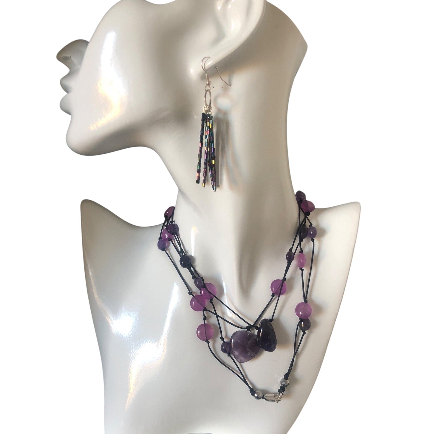 Shimmering AB Crystal Beaded Earrings