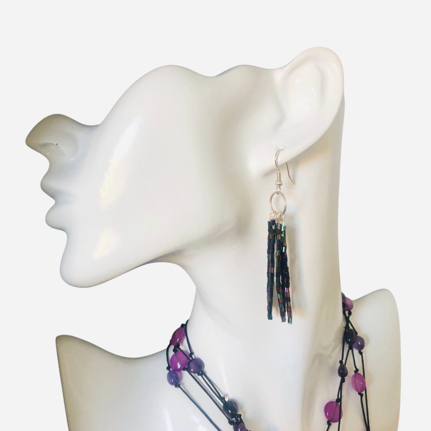 Shimmering AB Crystal Beaded Earrings