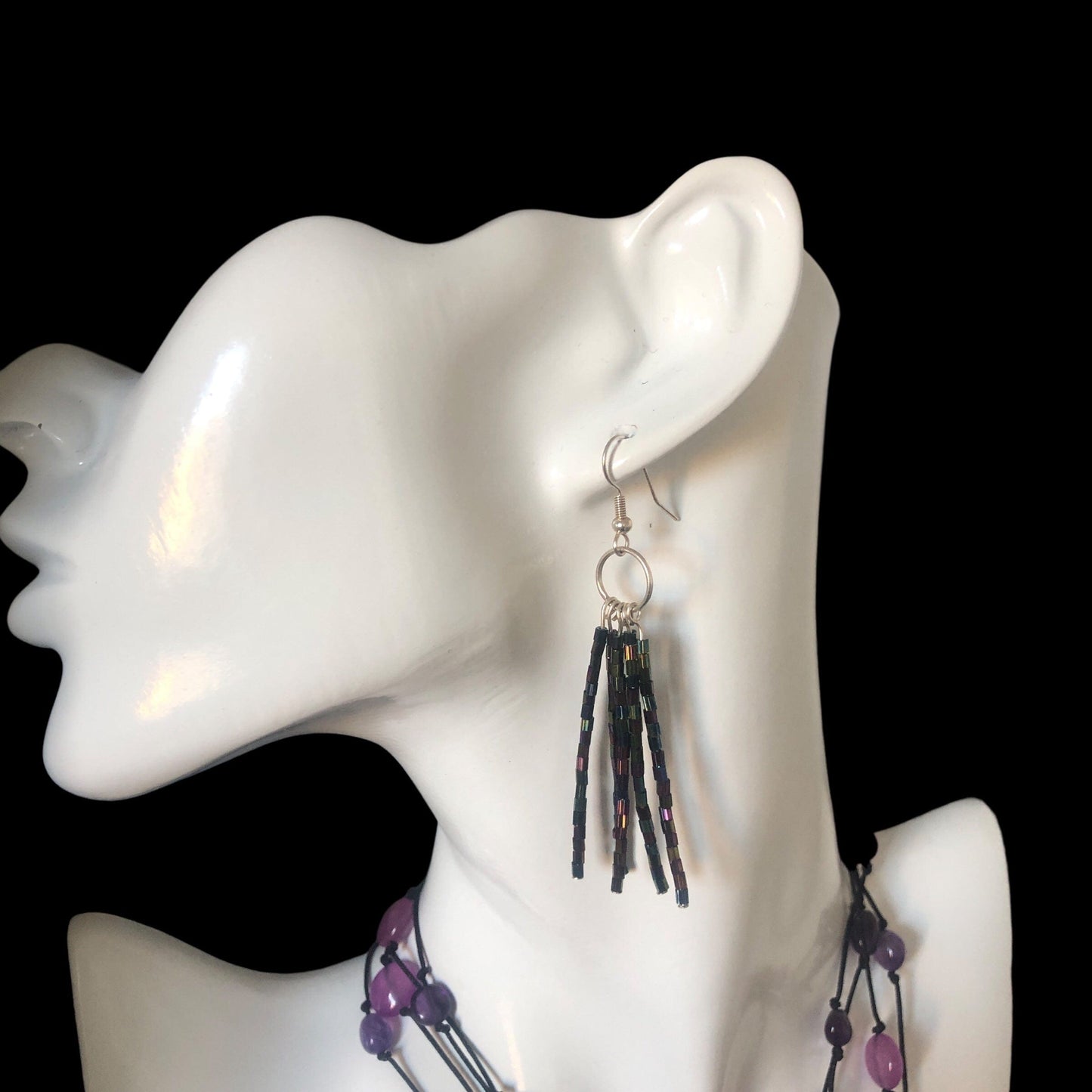 Shimmering AB Crystal Beaded Earrings