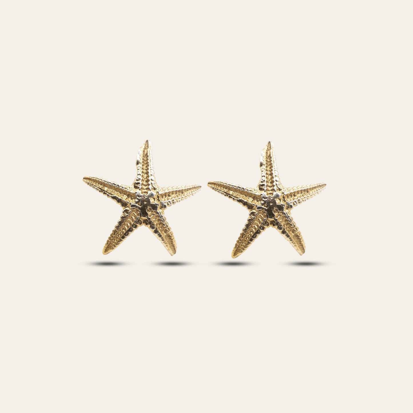 Dainty Real Gold Starfish Studs