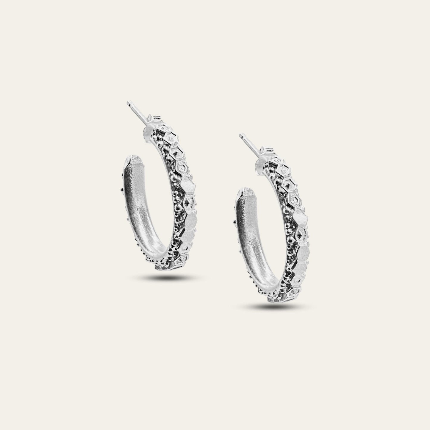 The Silver Hebe Hoops