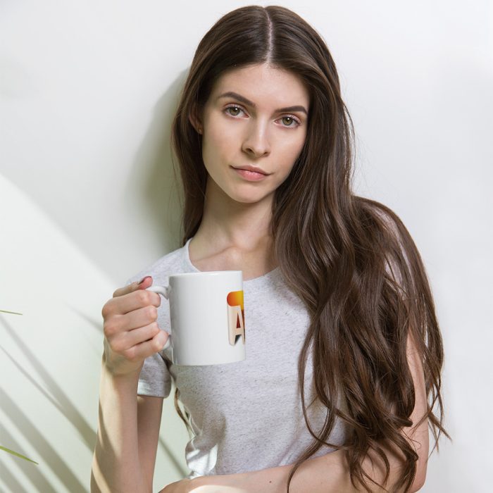 White glossy mug - Image 1